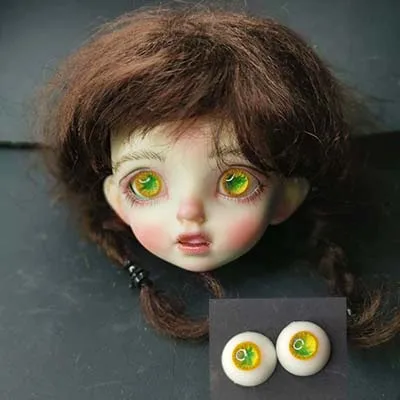 a7 Bjd eyes 12 мм глаза из смолы bjd кукольные глаза 8 видов bjd eyes 1/6 куклы napi carol aod dod msd куклы аксессуары ручной работы diy игрушка - Цвет: a7