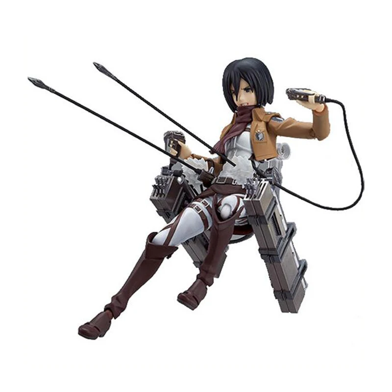 Атака на фигурка Титан игрушка Figma 203 Mikasa Figma 207 Eren Yeager 213 Levi Ackerman с оружием аниме модель куклы для детей