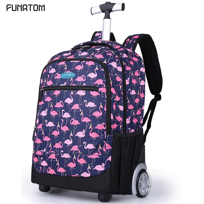 Рюкзаки на колесиках сумки для подростков 18 дюймов Рюкзак с колесиками сумка