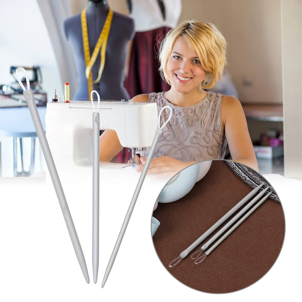 3 шт./компл. мягкие спицы из термопластичной резины алюминиевый крючок для шитья