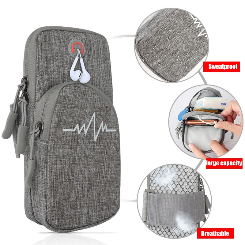 

Men's Women's Running Waist Bag Sports Waist Bag Arm Bag Fitness Sports Bag Cell phone jogging bag hand running case