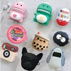 Милый силиконовый чехол конфетного цвета с 3D мультяшным драконом для Apple Airpods 3, чехол для Airpods 1, 2, airpods pro, чехол для беспроводной зарядки