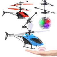 mini led light toys rc drone helicopter aircraft suspension induction drone fly flashing helicopter toy quadcopter dron kids toy