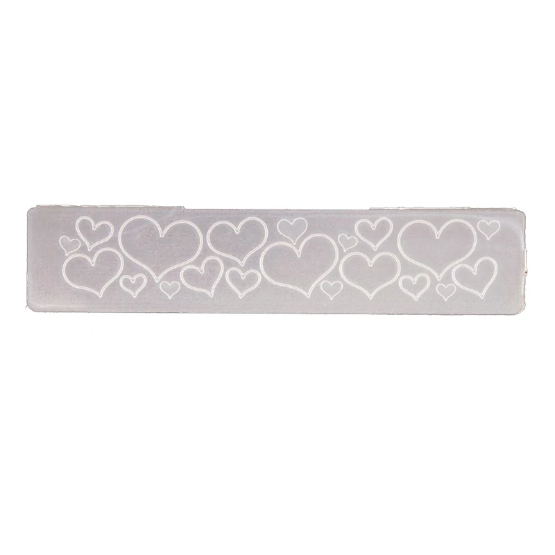 

Heart Plastic Embossing Folder Stencil Template DIY Craft Making Pattern Background Paper Cards Scrapbooking Album Decoration