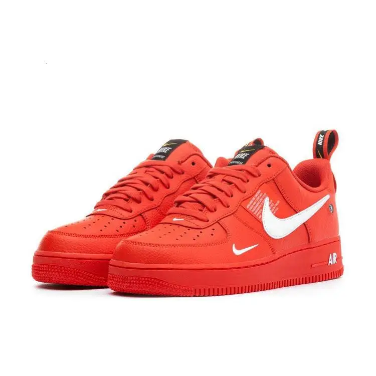 

Nike - AIR FORCE 1 for men original authentic breathable outdoor shoes red yellow fashion spo