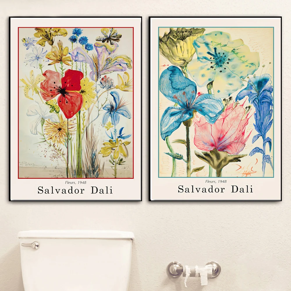 

Interior Paintings Abstract Flower Canvas Picture Watercolor Wall Art Prints for Home Design Frameless Posters and Prints