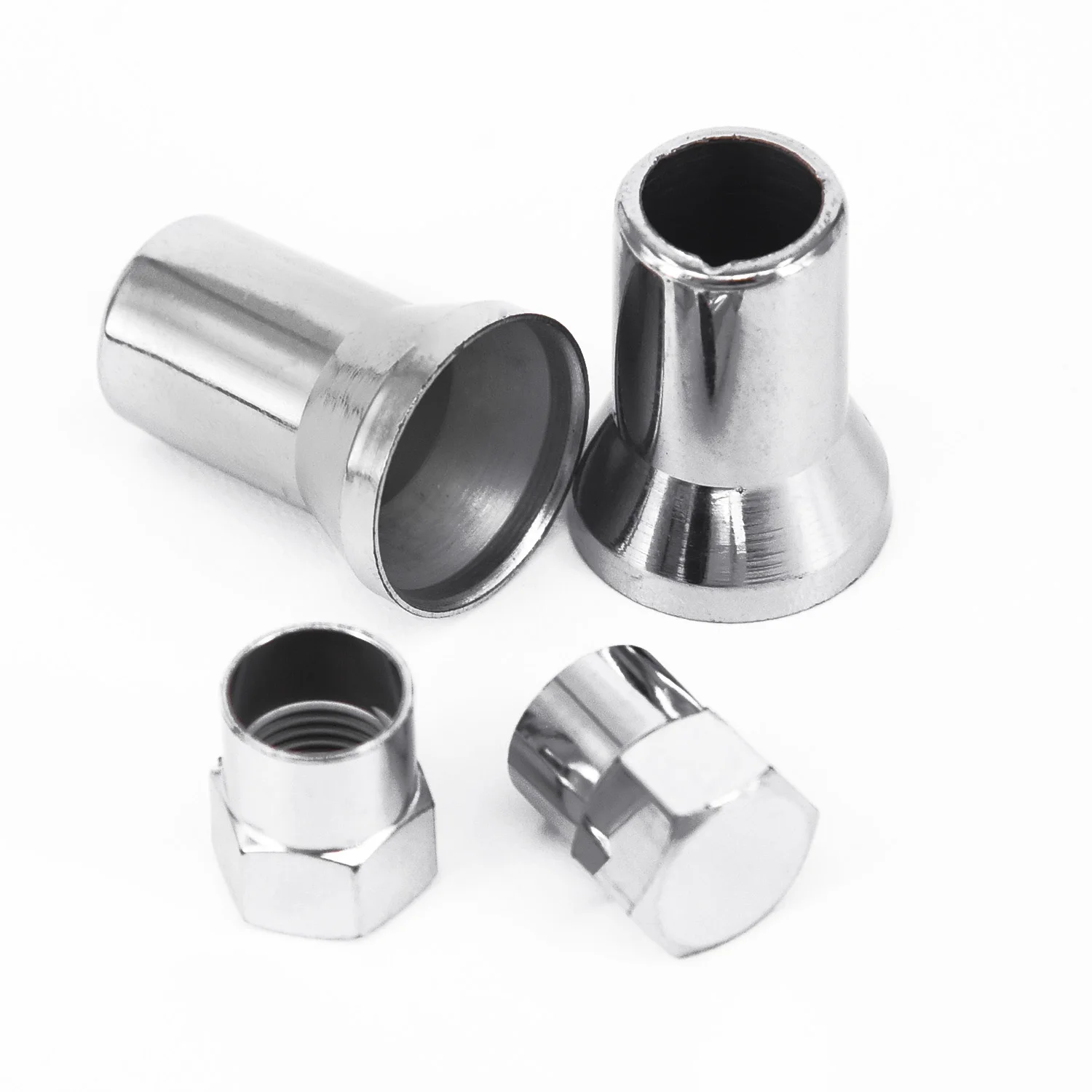 4x TPMS крышка на стержень клапана шины с рукавом Крышка хром американский