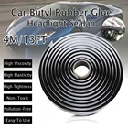 1 шт., 4 метра, автомобильные аксессуары, Ксеноновые фары, Защитная Клейкая Лента для задних фар, черный бутиловый каучук, клей для фар, герметик для модернизации