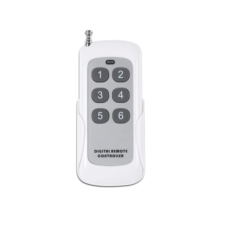 

Wireless Remote Control RF Switch 433Mhz AC220V 6CH 6 Channel Wireless Remote Control Switch Relay Receiver Module Transmitter