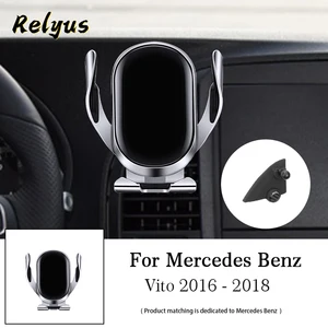car wireless charger car mobile phone holder mounts gps stand bracket for mercedes benz vito w447 2016 2017 2018 car accessories free global shipping