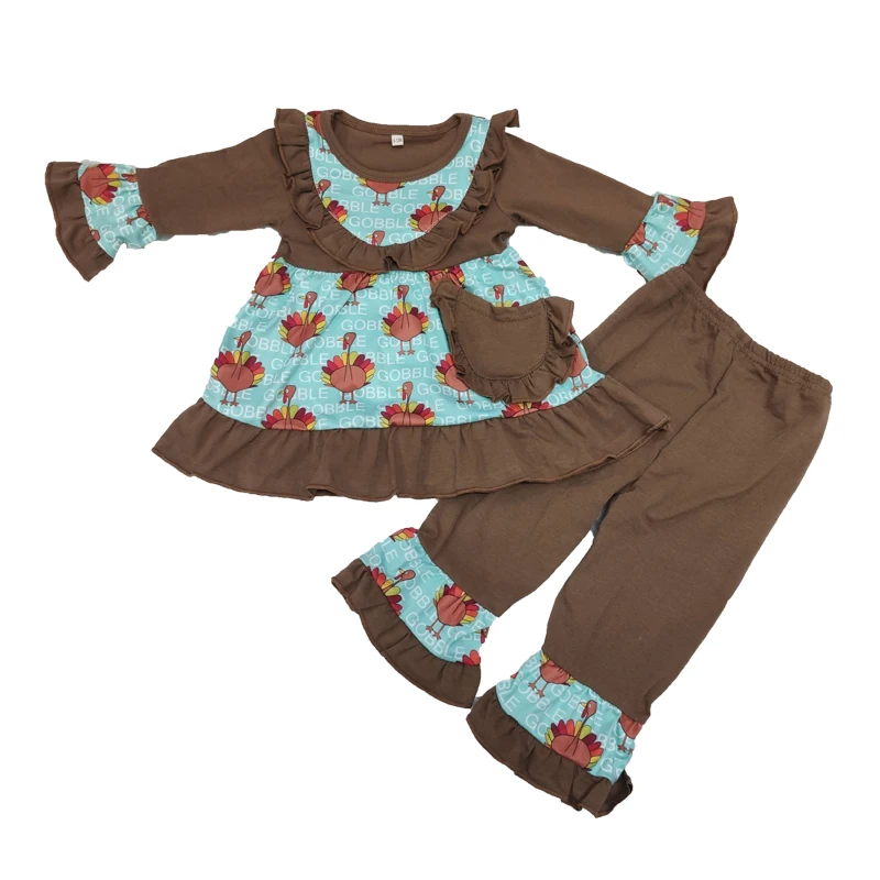 

Костюм для девочек на День Благодарения с одним карманом