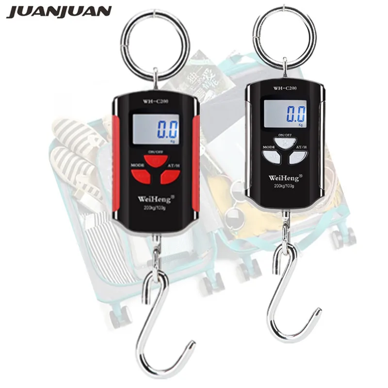 200 кг цифровые подвесные весы для чемодана электронный ЖК дисплей Дорожный