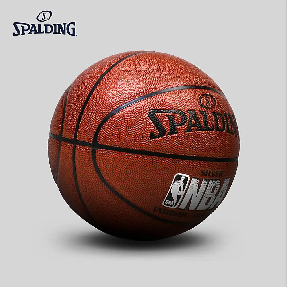 SPALDING оригинальный классический Серебряный Баскетбол Официальный Размер и вес 7 #