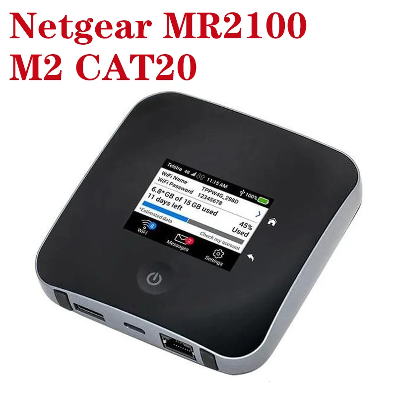 Разблокированный Мобильный Wi Fi роутер Netgear M2 MR2100 cat20 Sim карта Usb модем 4g две внешние