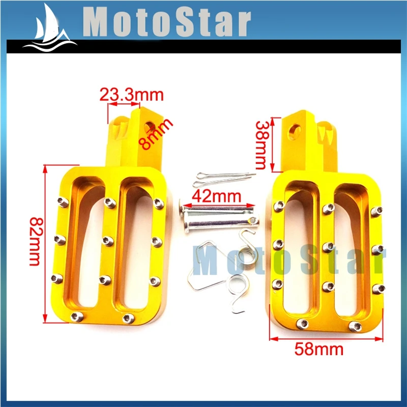 Подставка под ноги для китайского мотоцикла питбайка Thumpstar XR50 CRF50 CRF70 SSR TTR SDG Pitsterpro