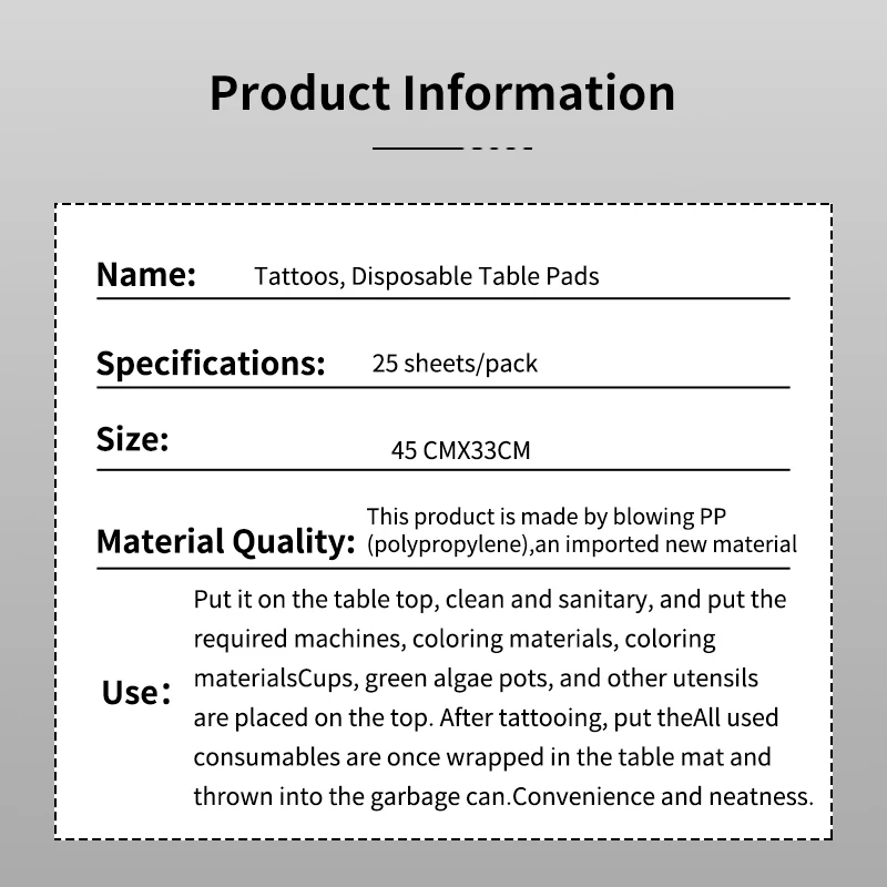 25 шт. водонепроницаемые коврики для тату-салона | Красота и здоровье