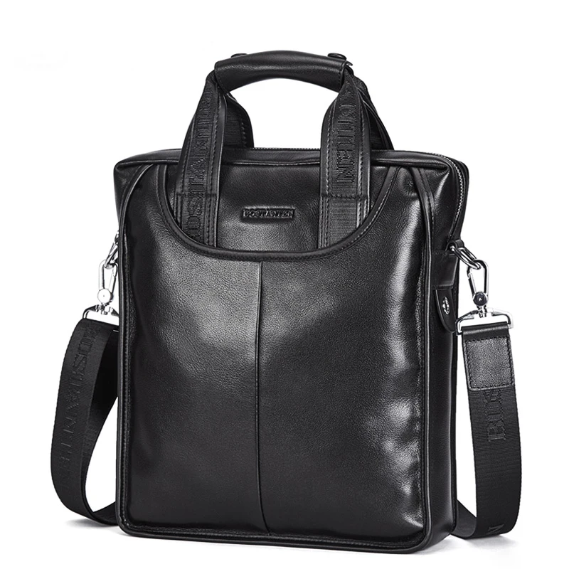 Мужская сумка мессенджер из натуральной воловьей кожи Повседневная для ноутбука
