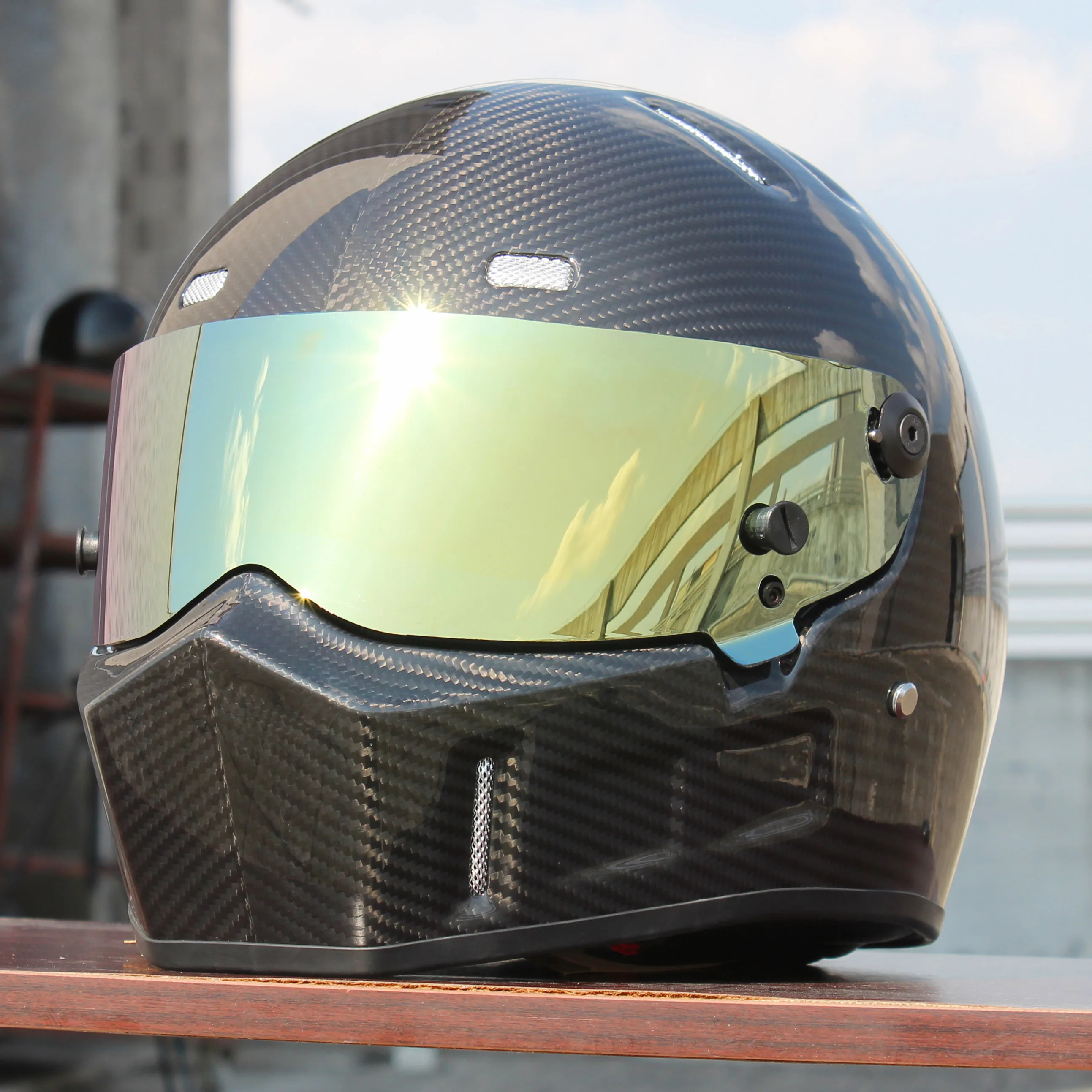 Новый ATV-1 Топ углеродного волокна мотоцикл полный уход за кожей лица шлем картинг