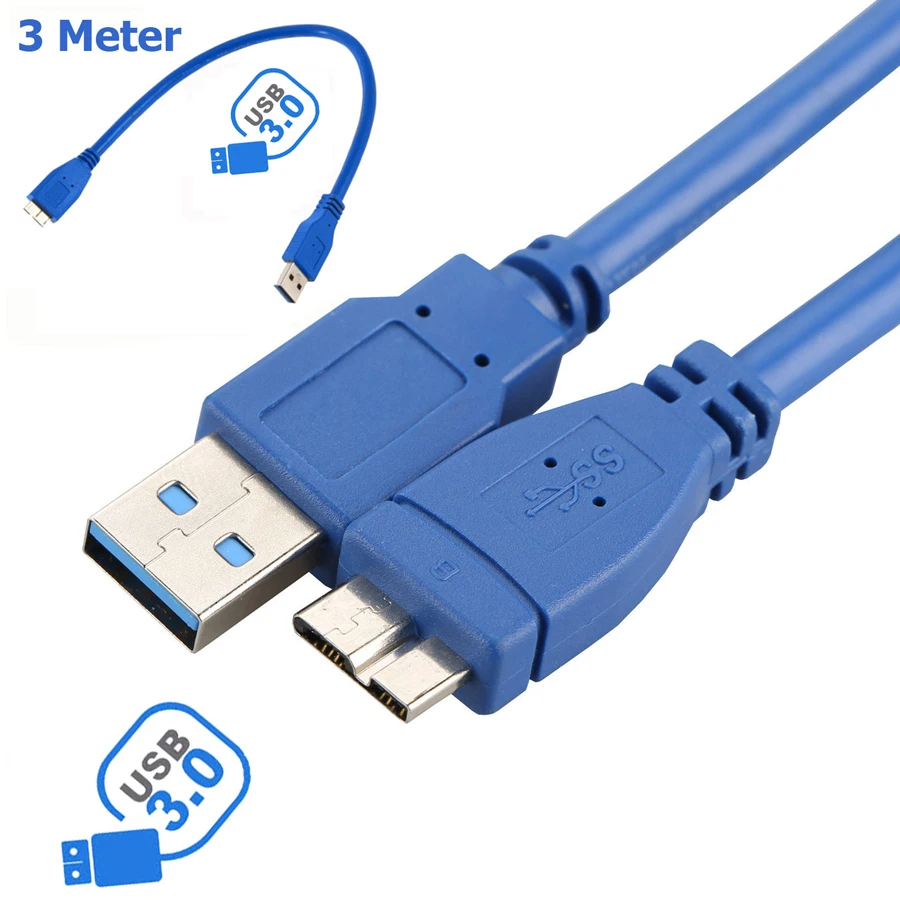 USB 3 0 Суперскоростной кабель Micro B для жесткого диска м|Компьютерные кабели и