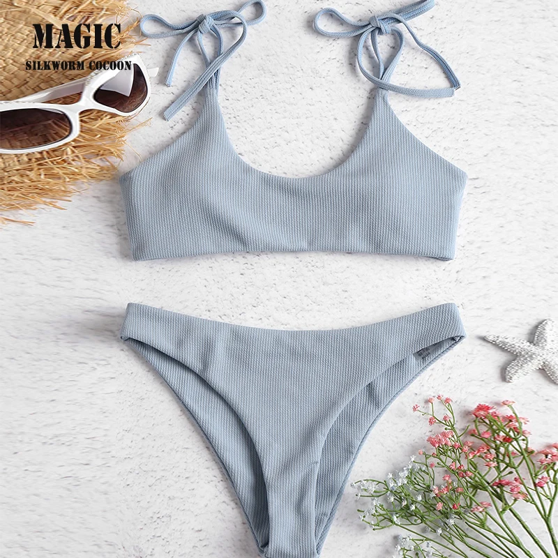 Женский сексуальный купальник на шнуровке купальный костюм новинка 2018 комплект