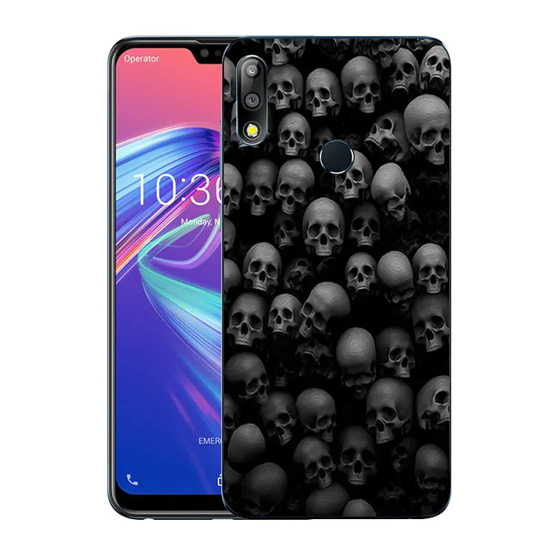 Тонкий прозрачный силиконовый чехол для Asus Zenfone Max Pro M2 ZB631KL из ТПУ с рисунком Для