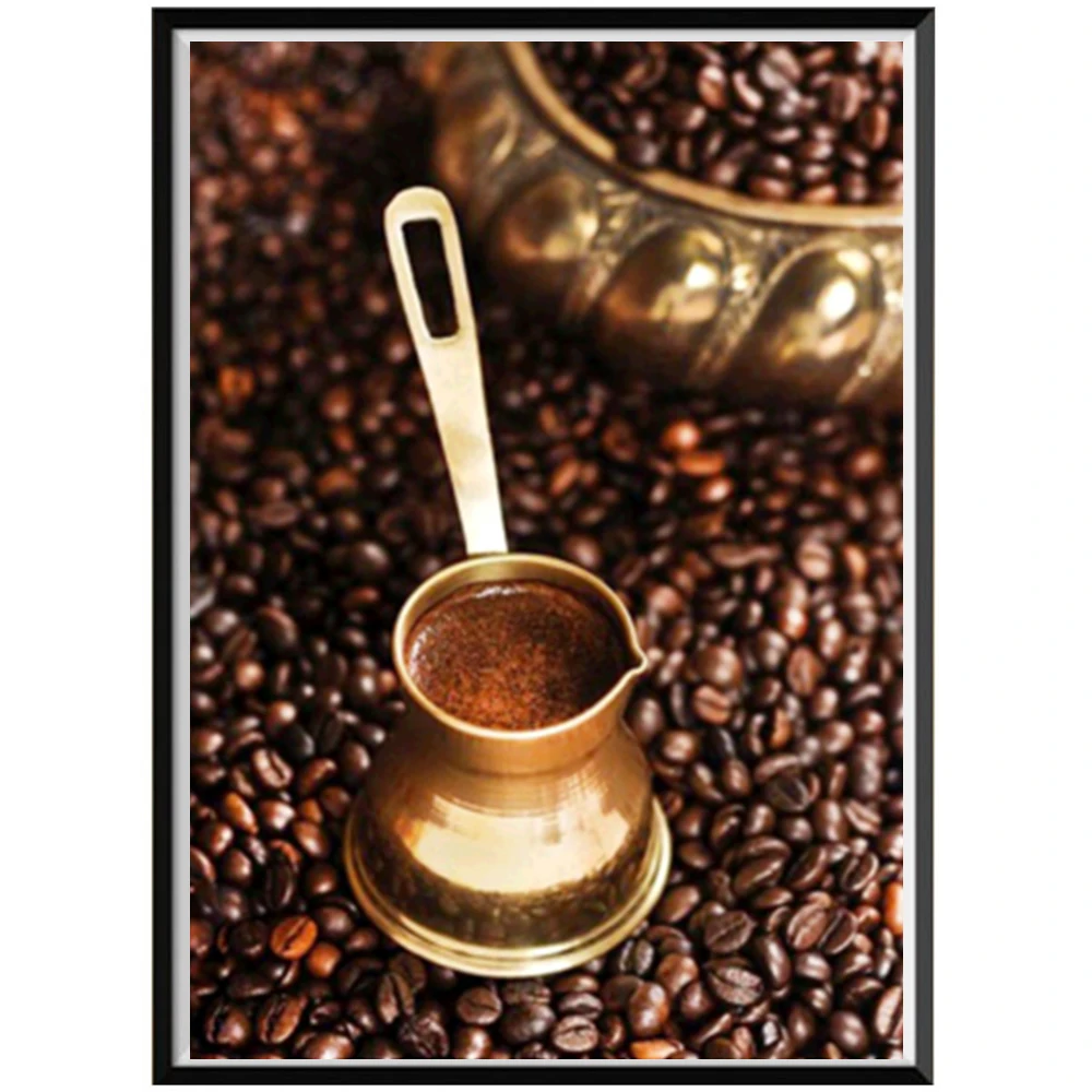 

DIY5D Landscape Diamond Painting Coffee Cup Full Diamond Round Manual Cross Stitch Mosaic Decorative Wall Sticker New Year Gift