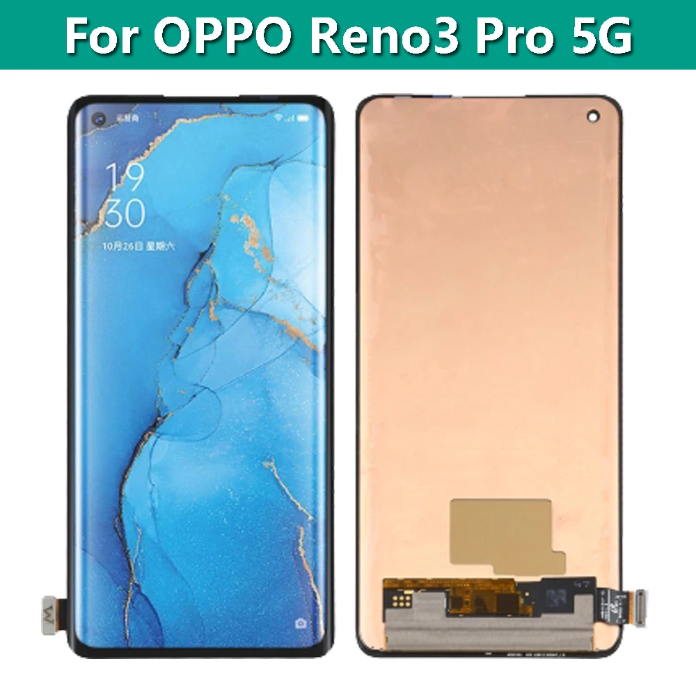 Original For OPPO Reno3 Pro 5G CPH2009 LCD Dispaly Touch Digitizer Screen Assembly For OPPO Reno 3 Pro 3Pro Display