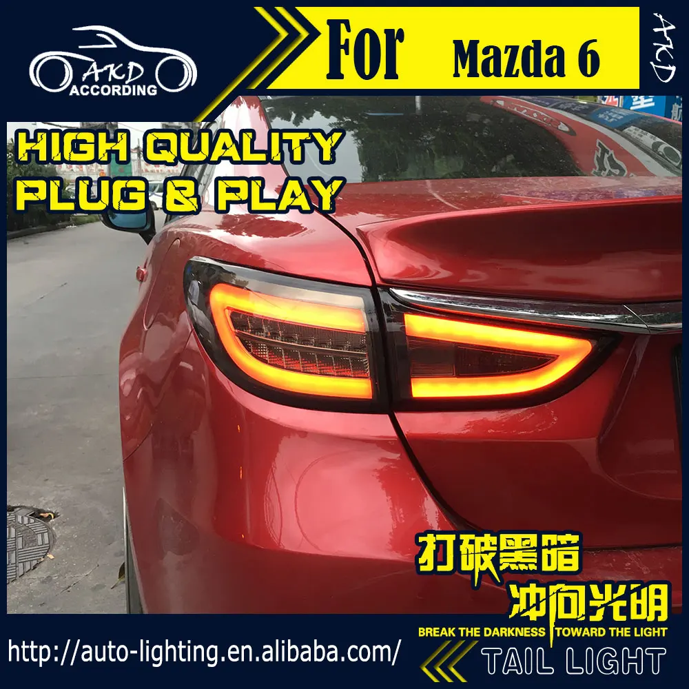 АКД стайлинга автомобилей хвост лампа для Mazda 6 LED светильник s Mazda6 Atenza