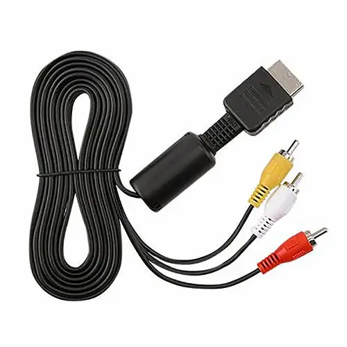 

High Quality New Arrival Audio Video AV Cable Cord Wire to 3 RCA TV Lead for Sony for Playstation PS1 PS2 for PS3 Console Cable