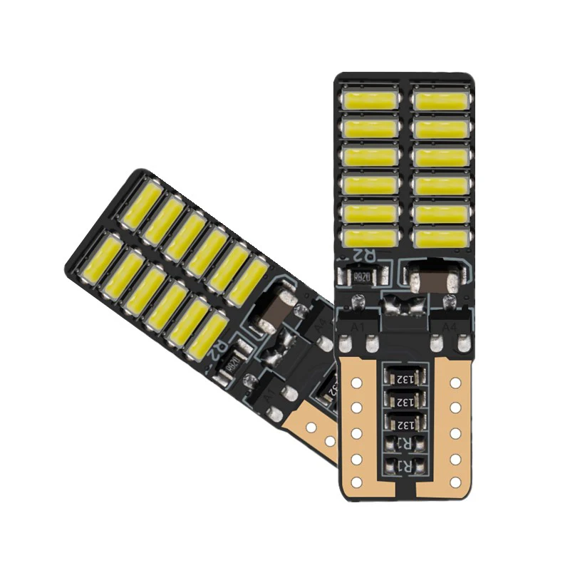 10 шт. T10 W5W 194 501 24smd Автомобильный светодиодный свет лампы для автомобиля диод Авто