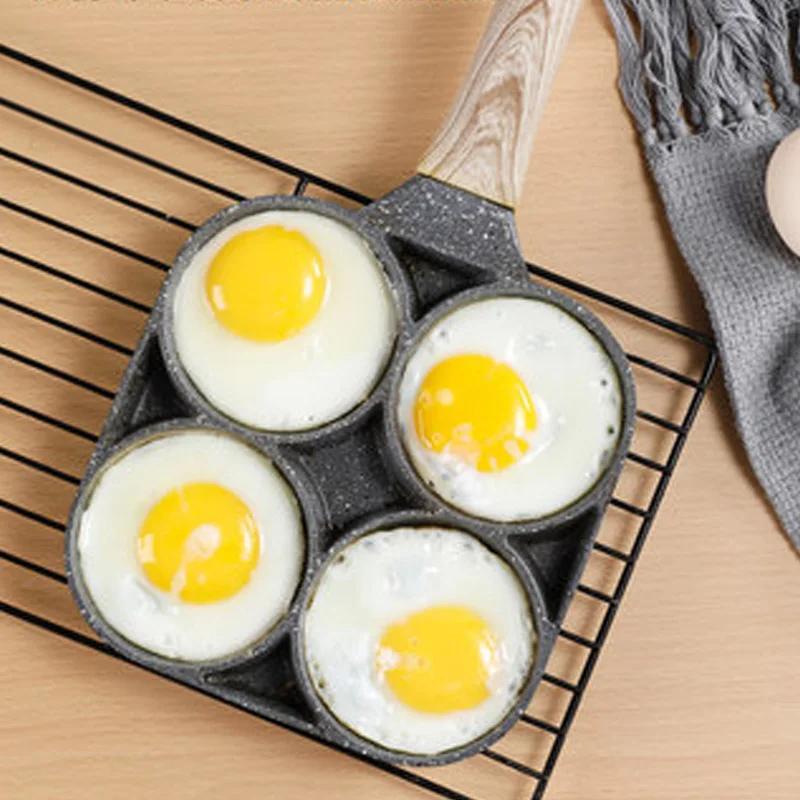 Форма для омлета глубокая жареная форма 4 отверстия антипригарный завтрак