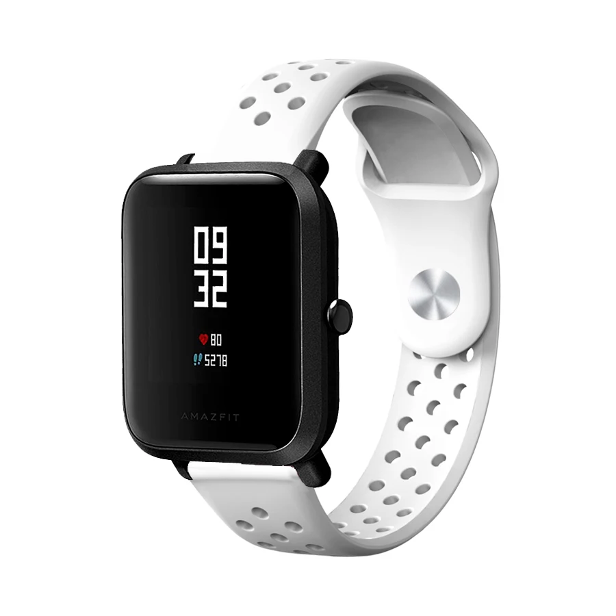 For Amazfit Bip Strap Sport Silicone Replacement Bracelet for Xiaomi Huami Amazfit Bip Lite Youth Accessories Watch Band 20mm