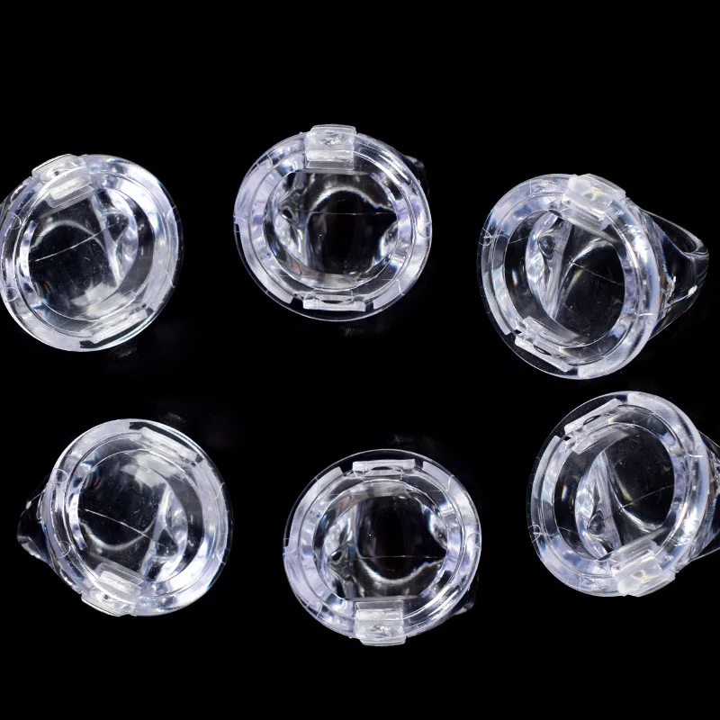 

10/20PCS Tattoo Pigment Ink Ring Cups Eyelash Extend Glue Holder Container With Lid Cover Cap Permanent Makeup Microblading Tool