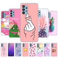 for samsung galaxy a32 a52 a72 case phone back cover for samsung a32 a52 a72 4g a52s 5g 2021 silicon bumper pink pineapple