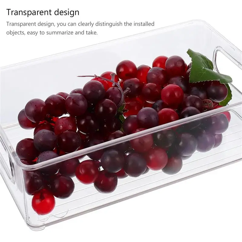 

3 Pcs Drawer Type Fridge Storage Boxes Delicate Storage Bins