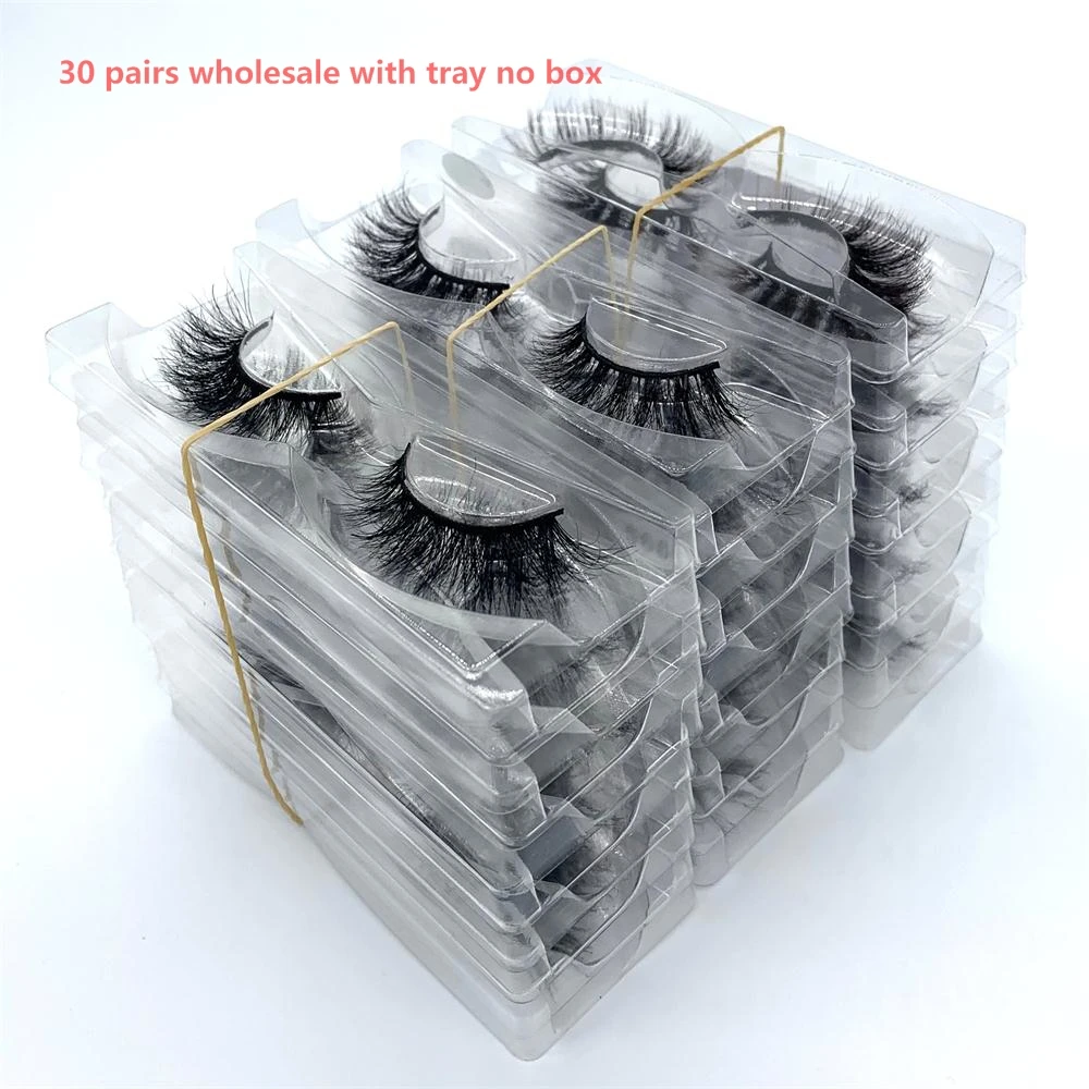 Wholesale 30 pairs no box Eyelashes 3D Mink Lashes Handmade Dramatic Lashes 40 styles cruelty free resuable mink lashes S series