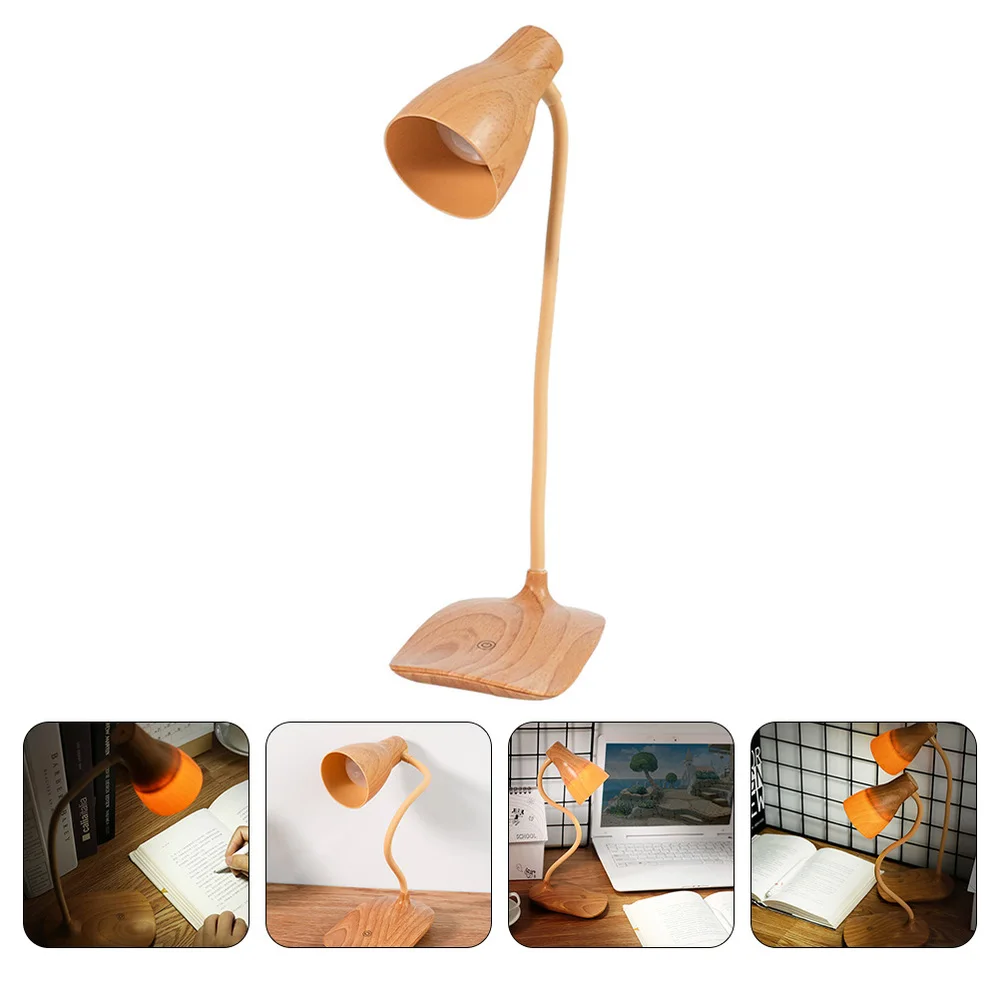 

1pc Desktop Lamp Creative Light Lamp Decor Home Decor for Home Wood Color