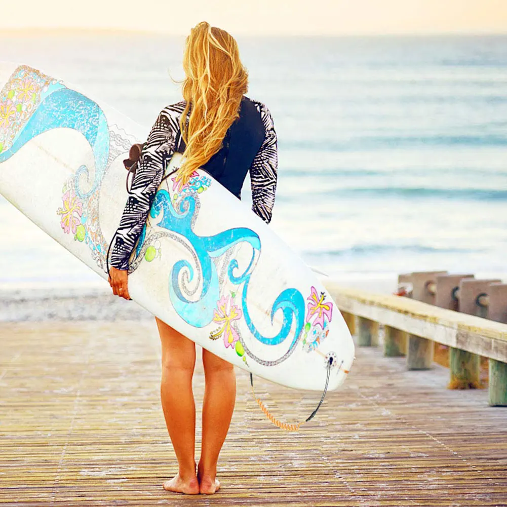 

Sup Surf Board Surfing Ankle Super Strong Leash Surfing Elastic Coiled Stand UP Paddle Board Leg Rope Surfboard Ankle Leash