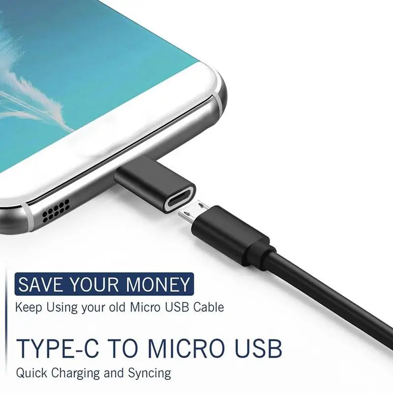 5 шт. кабель с разъемами микро-usbи USB C адаптер мобильный телефон Microusb разъем для