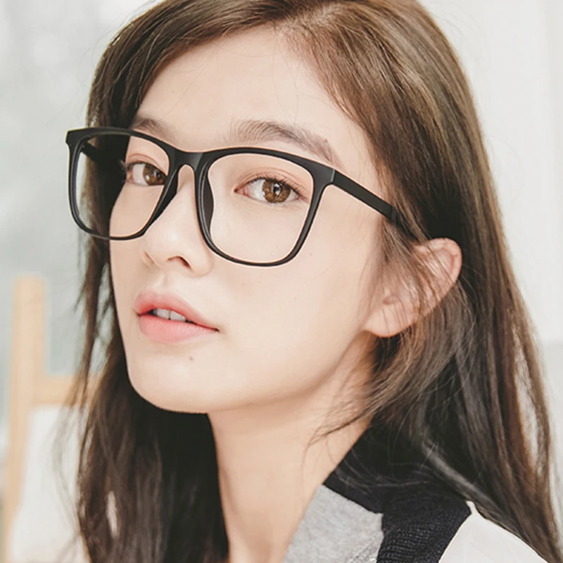 Модные прозрачные квадратные матовые простые очки женские и мужские для