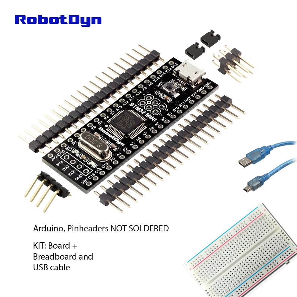 KIT Ardu NOTsolder STM32F103C8T6, STM32 загрузчик совместимый для Arduino IDE или STM прошивки, ARM Cortex-M3 Минимальная плата развития системы - Цвет: KIT Ardu NOTsolder