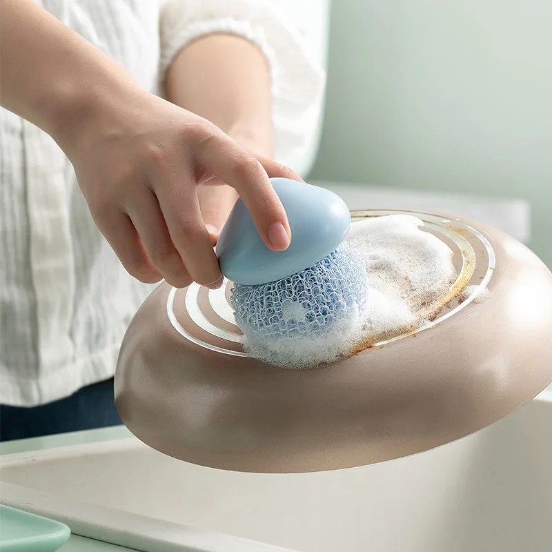

Cleaning Brush Kitchen Cleaning Tools Creative Removable Multicolor Nylon Ball Dish Brush Dish Pan Scrubber Household Tools