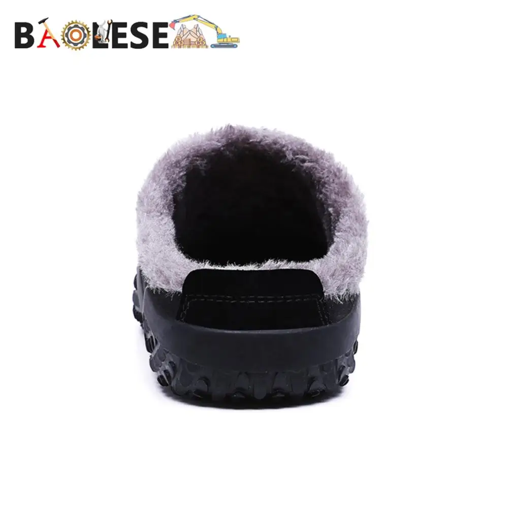 baolesem slippers house mens winter shoes soft man home slippers cotton shoes fleece warm anti skid man slippers high quality free global shipping