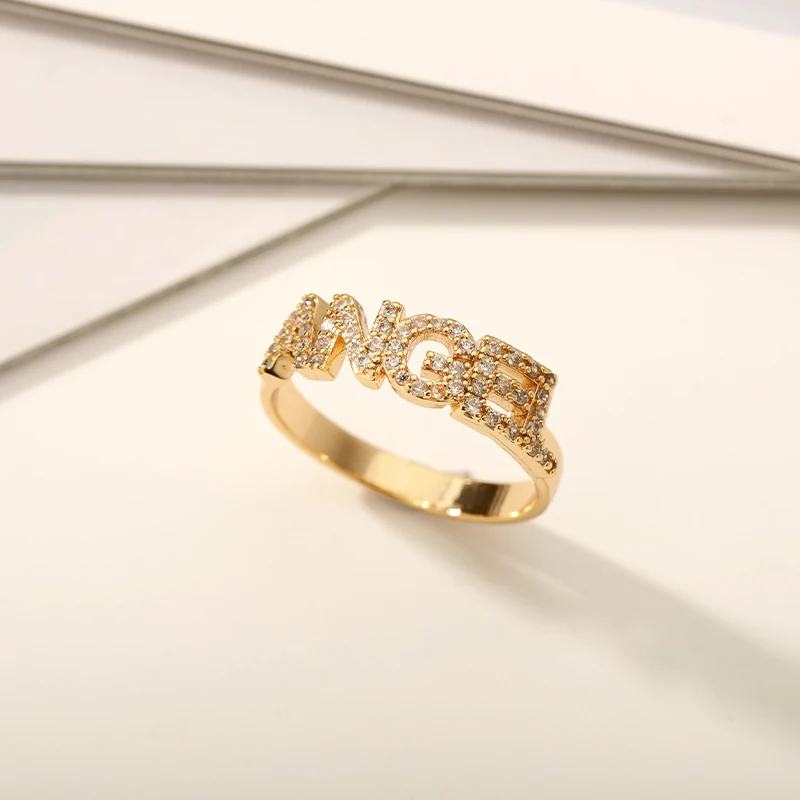 Женское кольцо с ангелом из нержавеющей стали буквами | Украшения и аксессуары