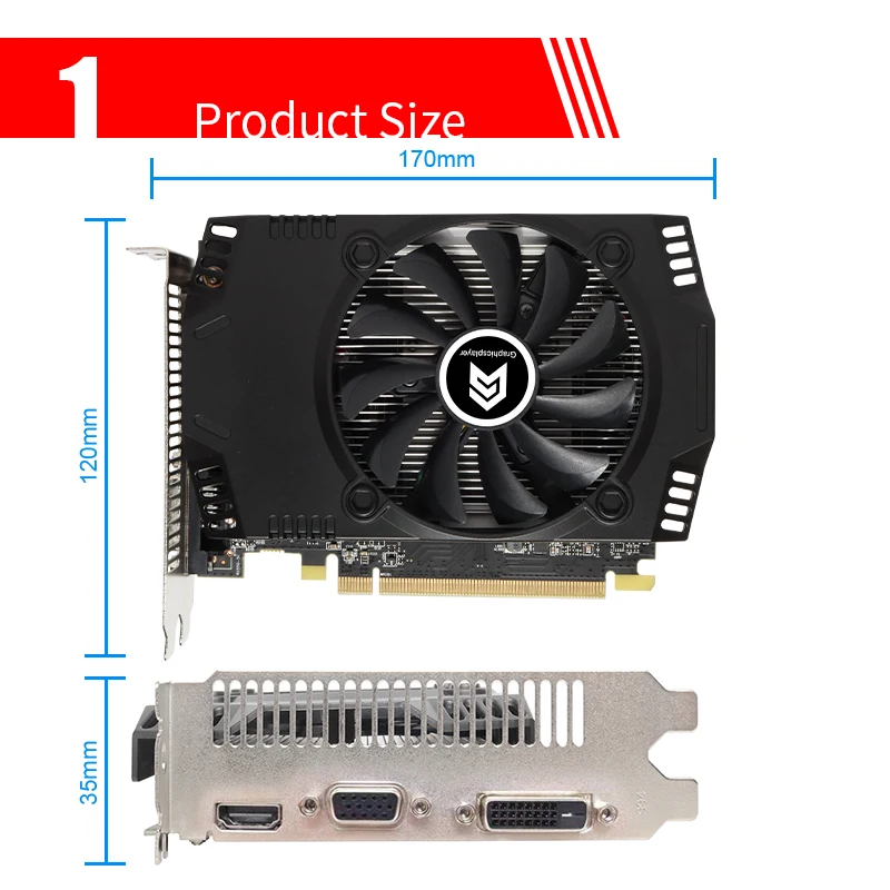 Компьютерная видеокарта GTX750 2048 МБ GT740 GTX650 GT730 2 Гб 128 бит 64 Видеокарта VGA для NVIDIA GTX GT