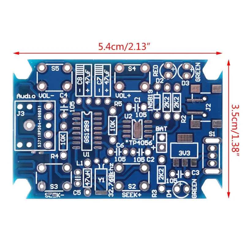 

2020 New FM Stereo Radio Kit DIY Radio Parts GS1299 Digital Production Set Housing Screws