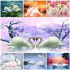 Алмазная живопись полный круг Алмазная вышивка Лебедь мозаика для продажи картины животных Стразы Искусство Набор для вышивки крестом