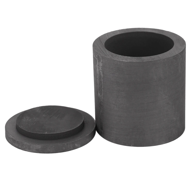 

High Purity Graphite Melting Crucible Casting With Lid Cover 40*40mm For Silver&black