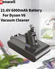 Аккумуляторные батарейки Bonacell для пылесосов Dyson V6 DC58 DC59 DC61 DC62 SV09 SV07 SV06 SV04 SV03, 21,6 в, 6000 мАч