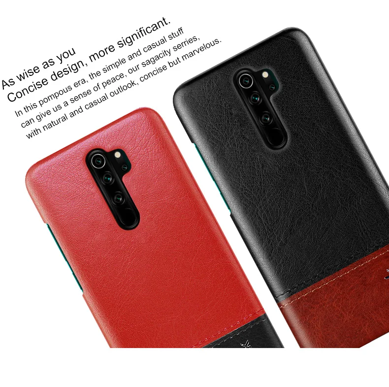 Роскошные Чехлы Imak Ruiyi для Xiaomi Redmi Note8 Note 8 Pro, тонкий чехол для задней крышки телефона, жесткий чехол для ПУ ПК, деловые обложки